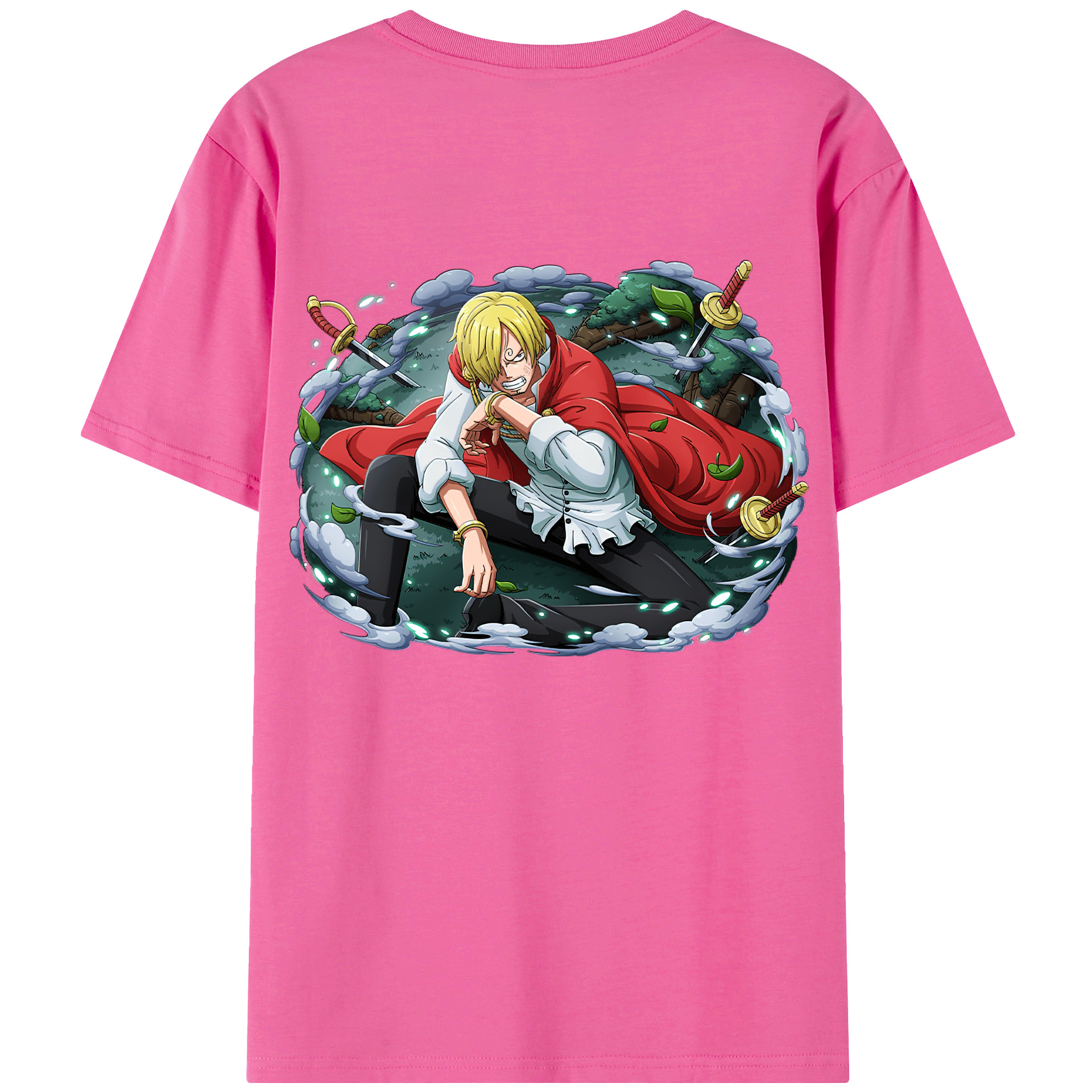 （画像用） ワンピース サンジ ONE PIECE Sanji レディース半袖Tシャツ(バックプリント)